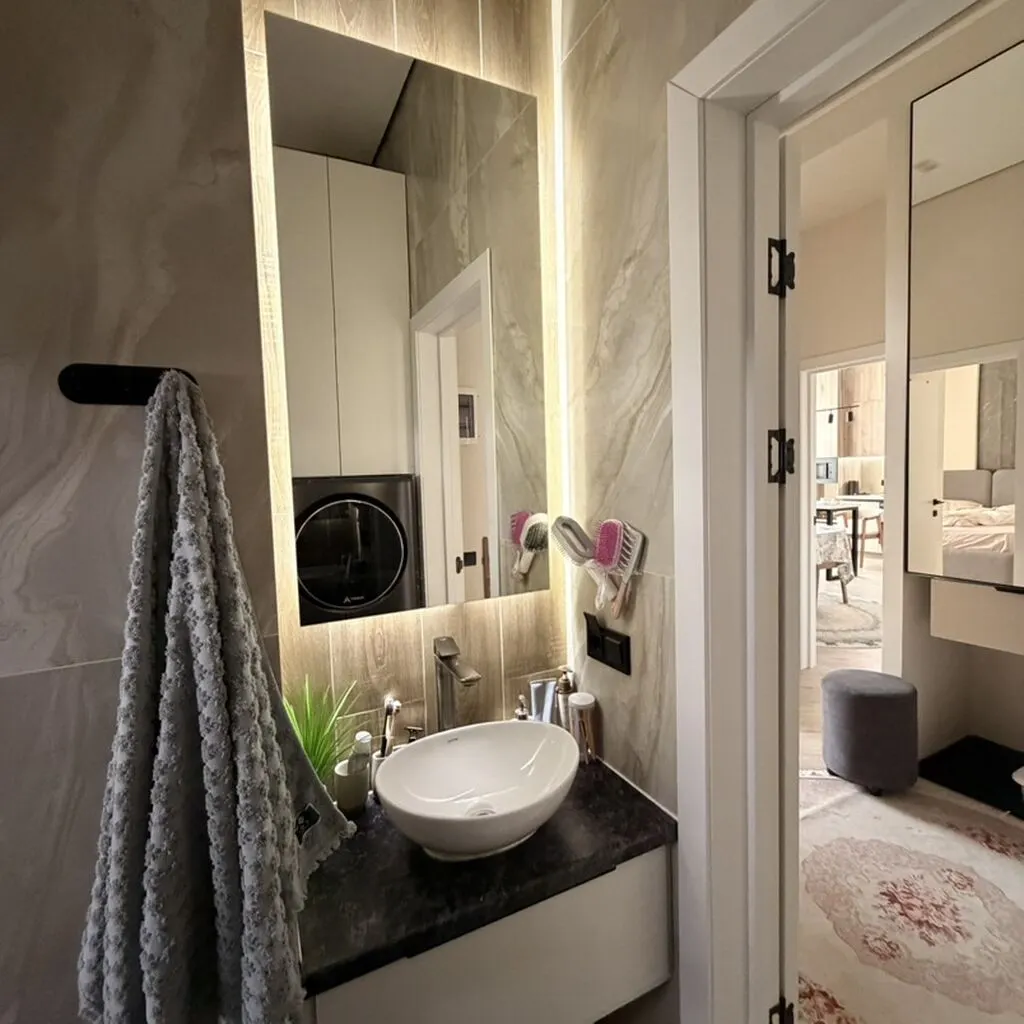 Элитка, 2 ком, 70 м2, этаж 2/5, ж/к Клубный городок Ницца RESIDENCE в Бишкеке, Сост: Евроремонт - фото 4
