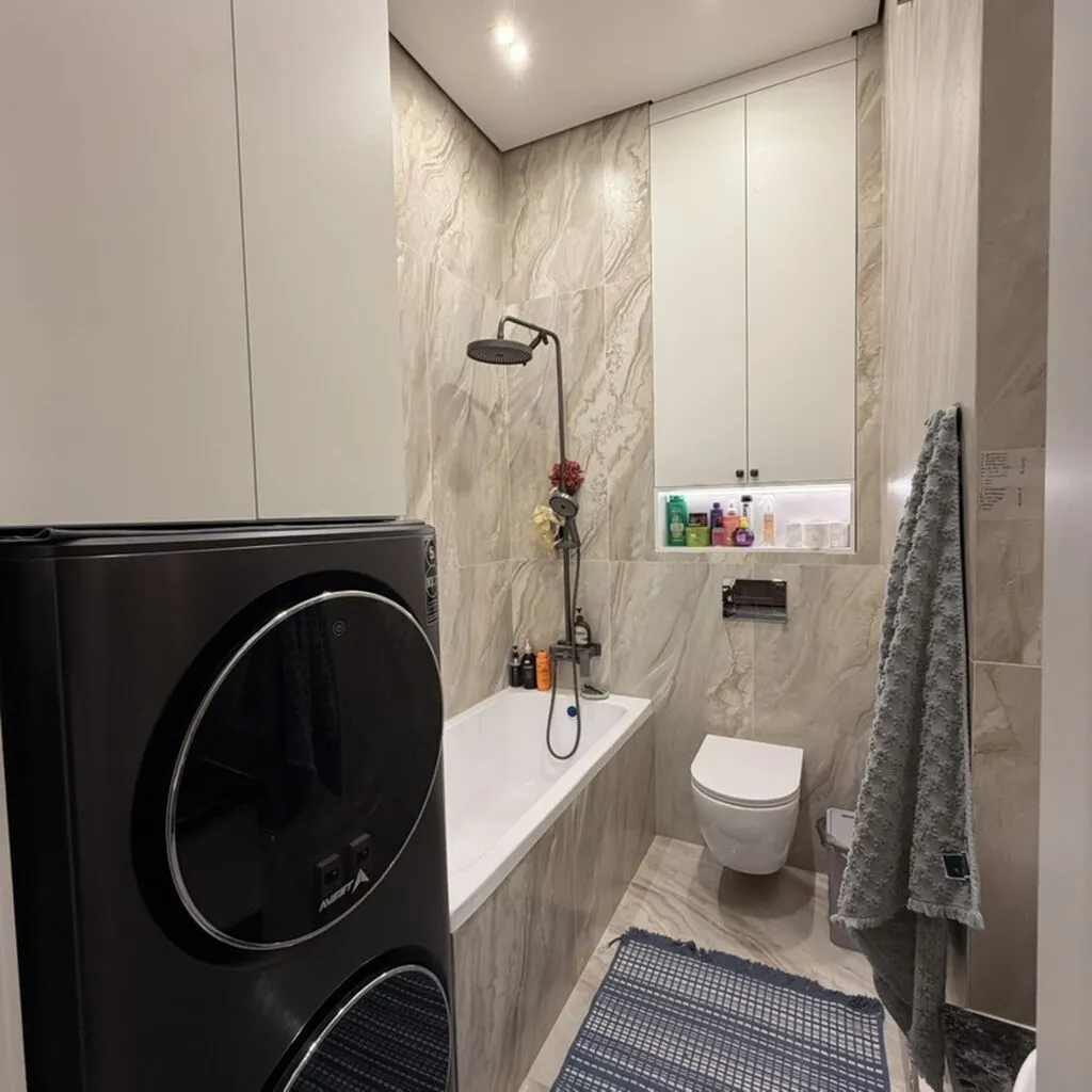 Элитка, 2 ком, 70 м2, этаж 2/5, ж/к Клубный городок Ницца RESIDENCE в Бишкеке, Сост: Евроремонт - фото 5