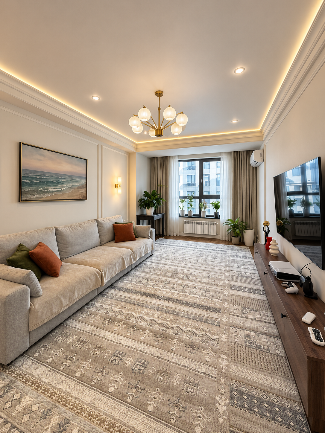 Элитка, 3 ком, 130 м2, этаж 4/14, ж/к Нурзаман Сити (Nurzaman City), Сост: Евроремонт - фото 25