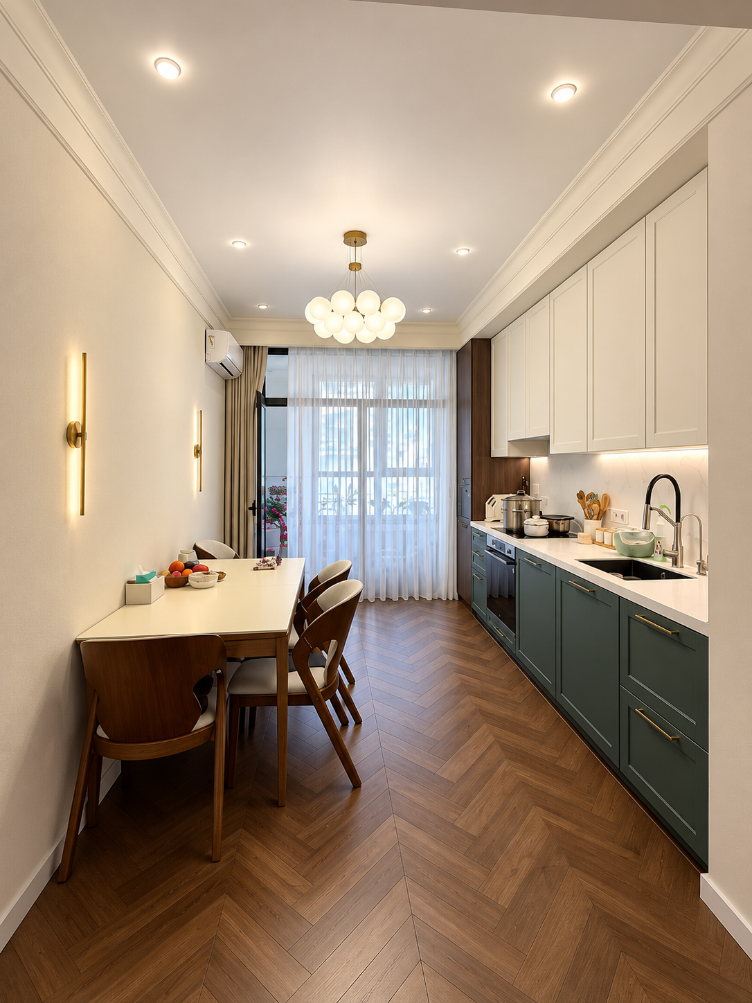 Элитка, 3 ком, 130 м2, этаж 4/14, ж/к Нурзаман Сити (Nurzaman City), Сост: Евроремонт - фото 45
