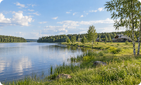 У воды