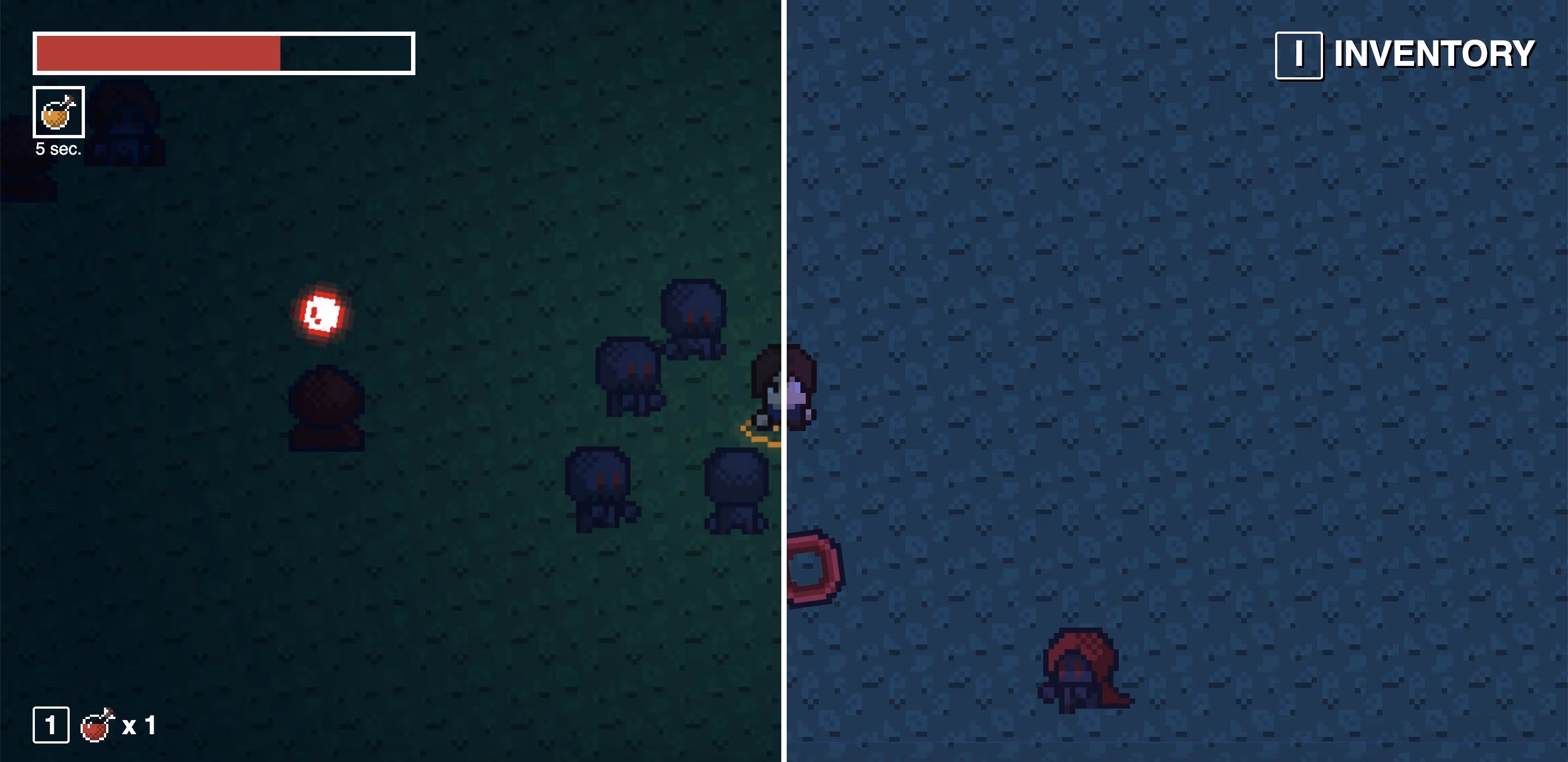 Сравнение кадров начальной версии игры и доработанной