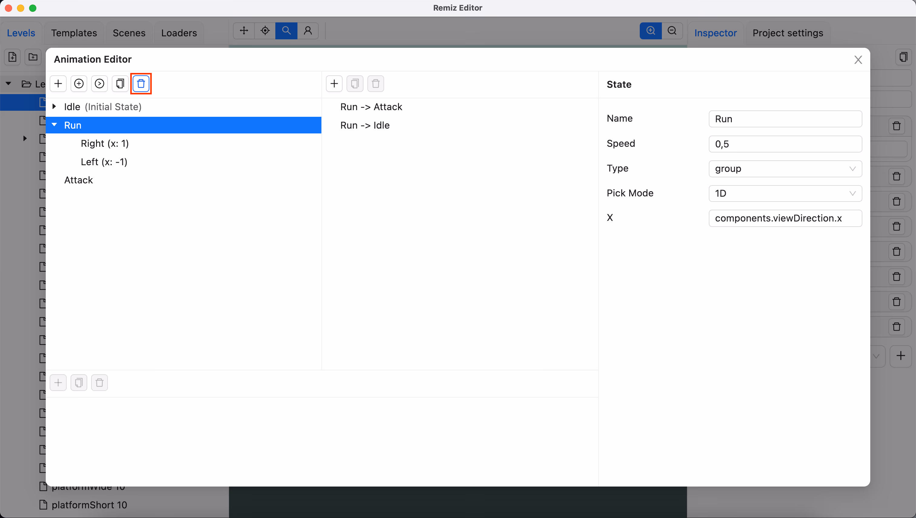 Скриншот редактора