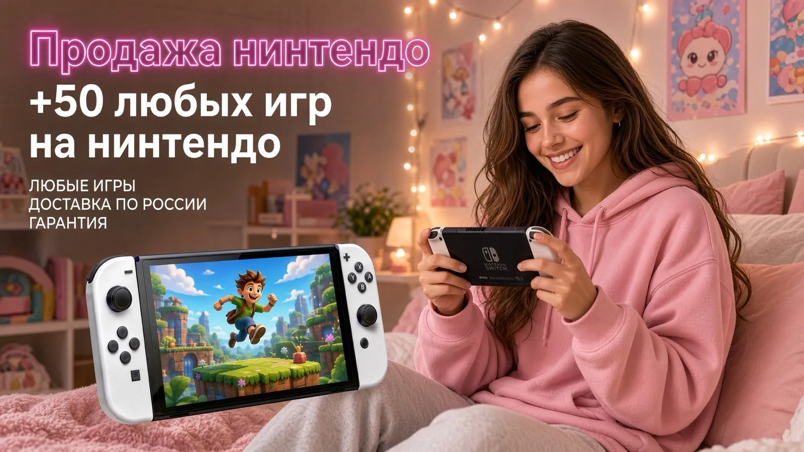 Nintendo Switch OLED с играми на выбор