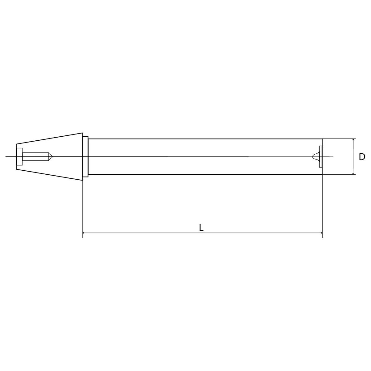 DB-S-BT50TA50300 Оправка контрольная BT50, D50, L300, серия Standard
