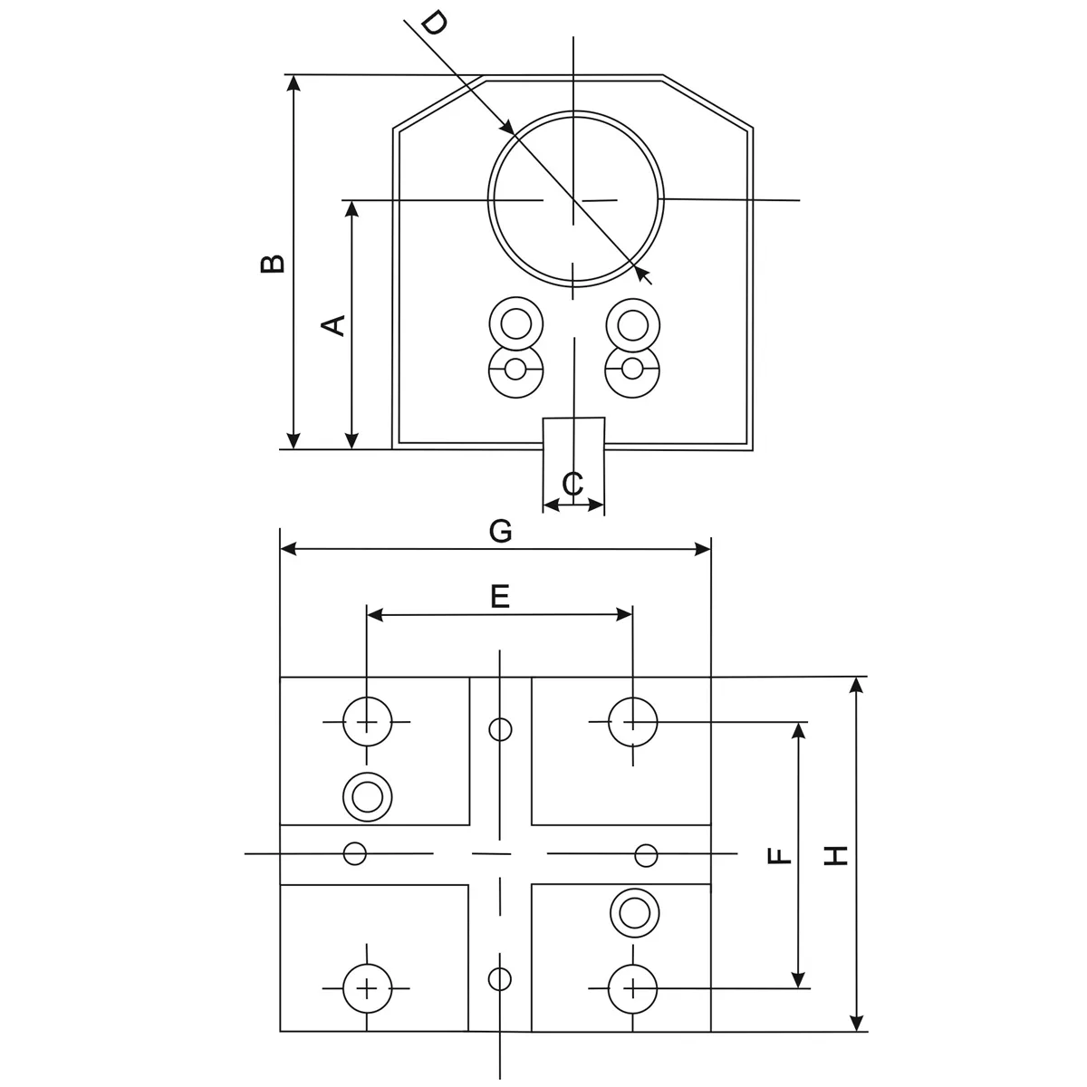 DB-S-BMT45B3265 Блок статический BMT45-B32х65, осевой, для расточных державок, тип B, серия Standard