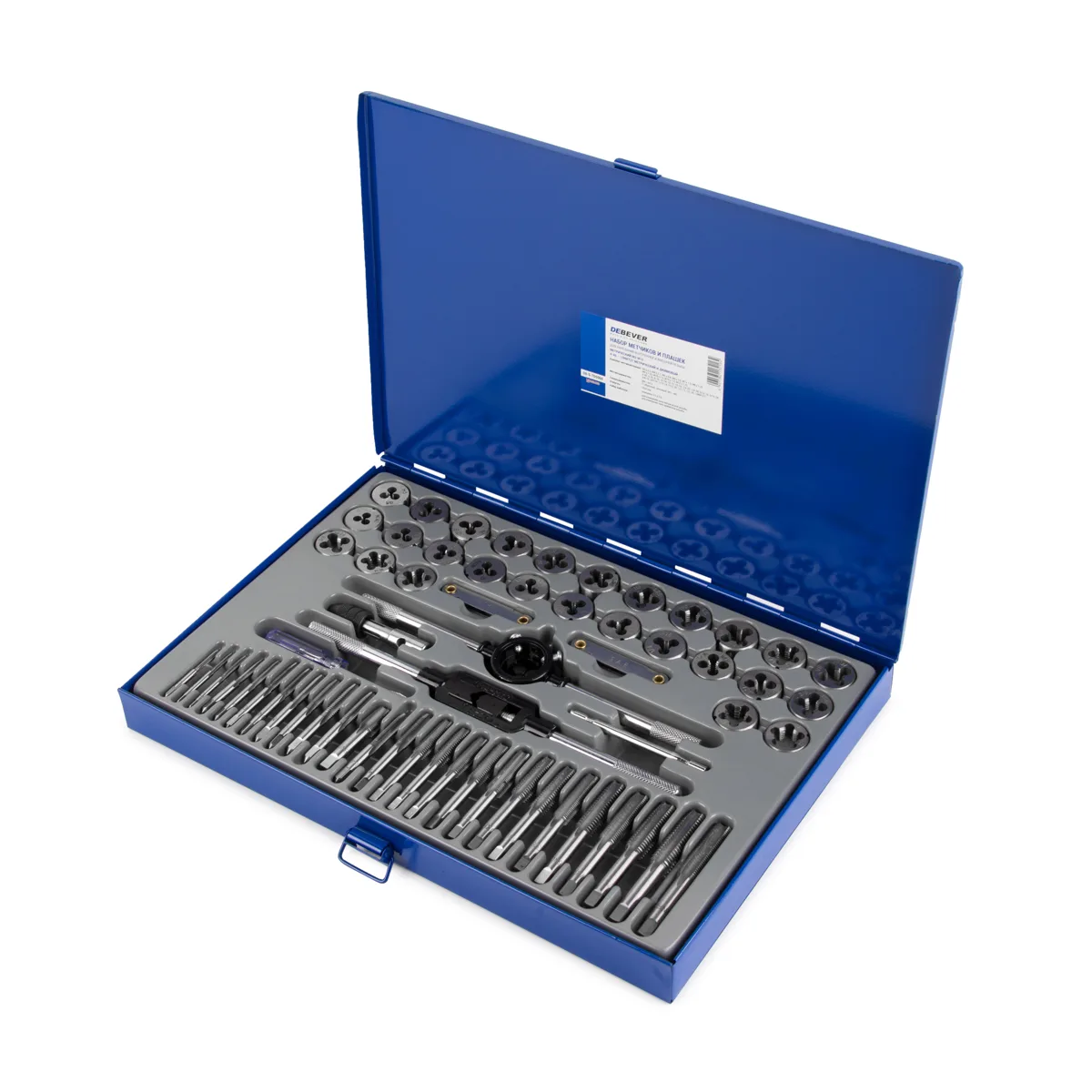 DB-S-TD5060 Набор метчиков и плашек М3 - 12, 4-40 - 1/8NPT27, 60 предм.,метрическая резьба и дюйм
