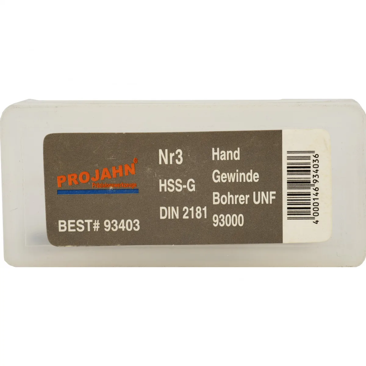 93403 Метчики ручные UNF Nr. 3-56, HSS, DIN 2181, 2B, комплект из 2 штук