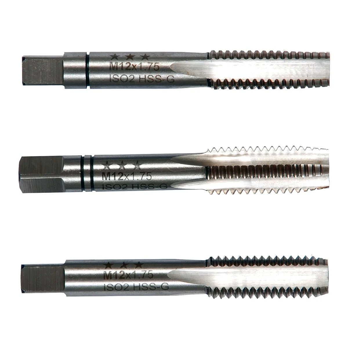 93030 Метчики ручные M3x0,5, HSS, DIN 352, 6H, комплект из 3 штук