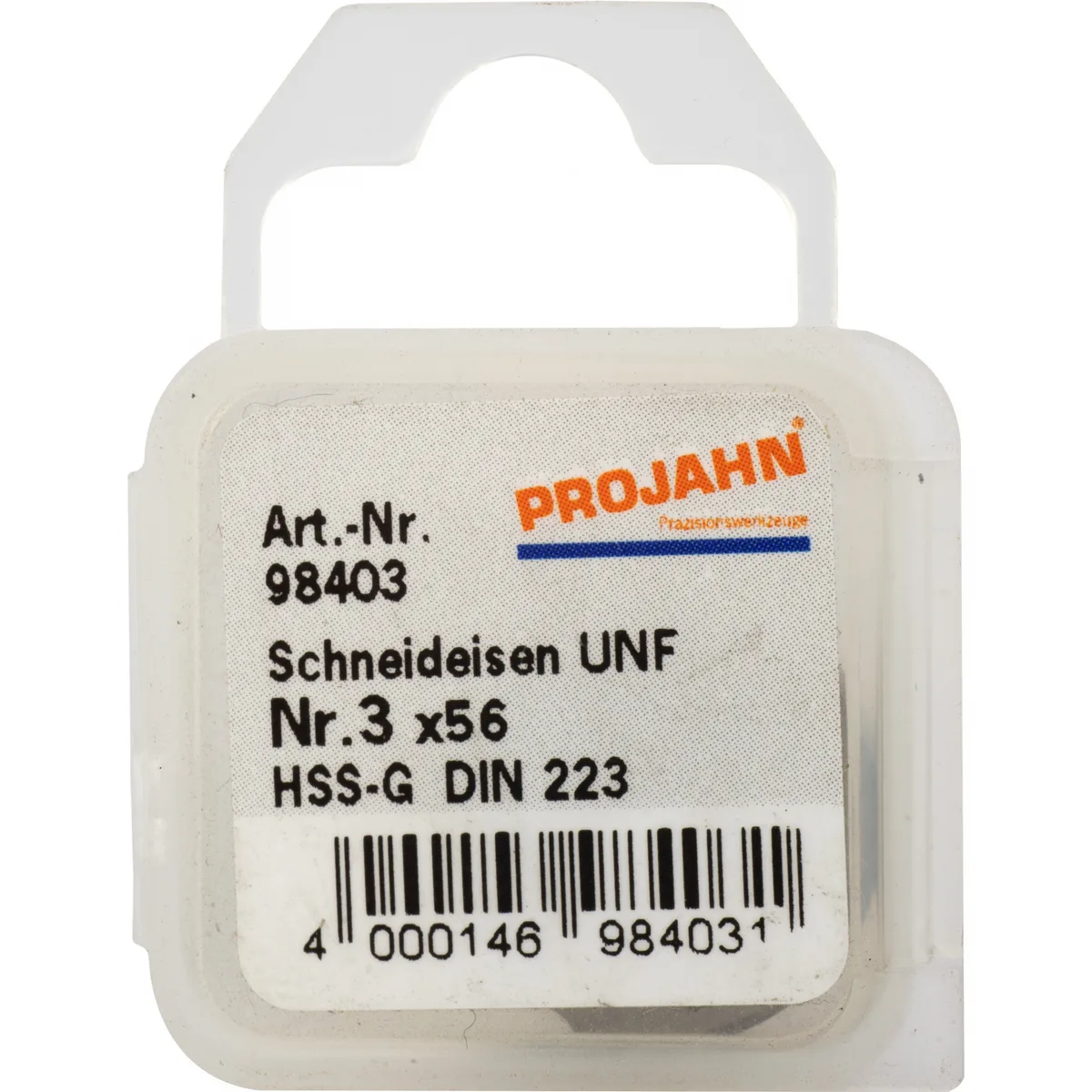 98403 Плашка UNF Nr. 3-56, HSS-G, DIN EN 22568, 2A, 16x5