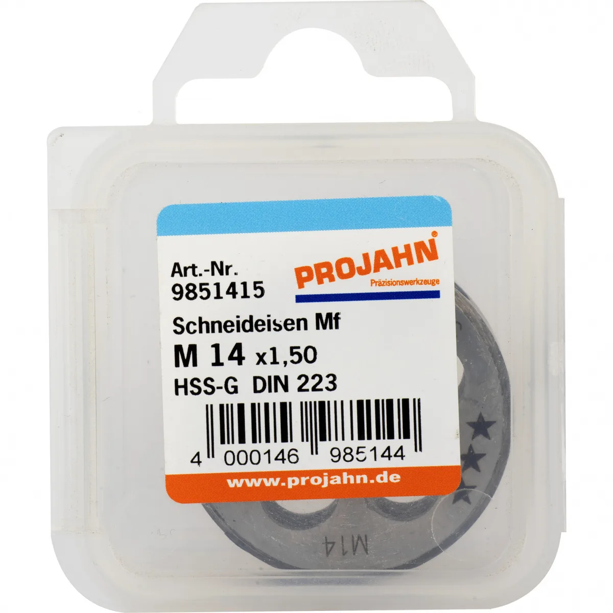 9851415 Плашка Mf14x1,5, HSS-G, DIN EN 22568, 6g, 38x10 мм