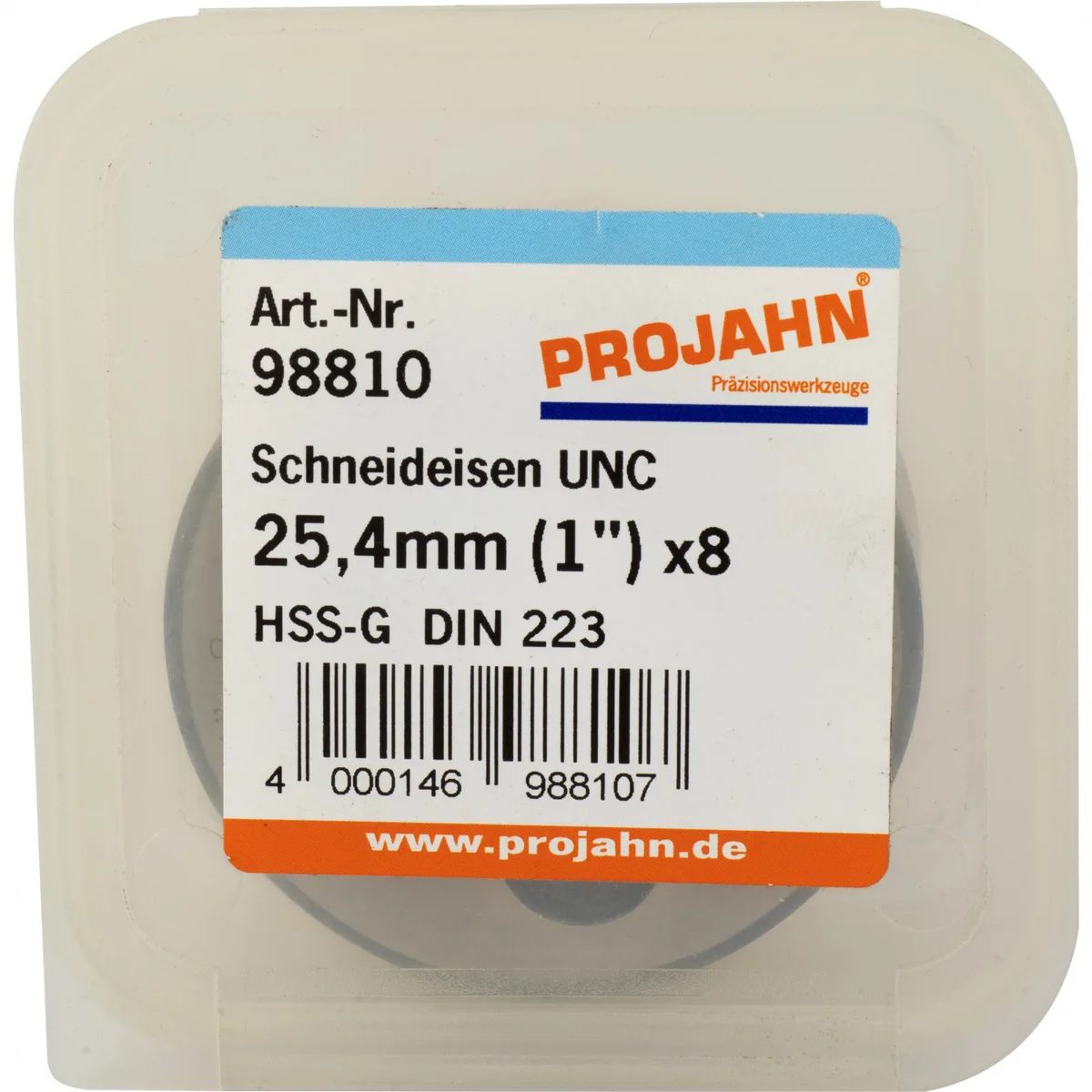 98810 Плашка UNC 1-8, HSS-G, DIN EN 22568, 2A, 55x22