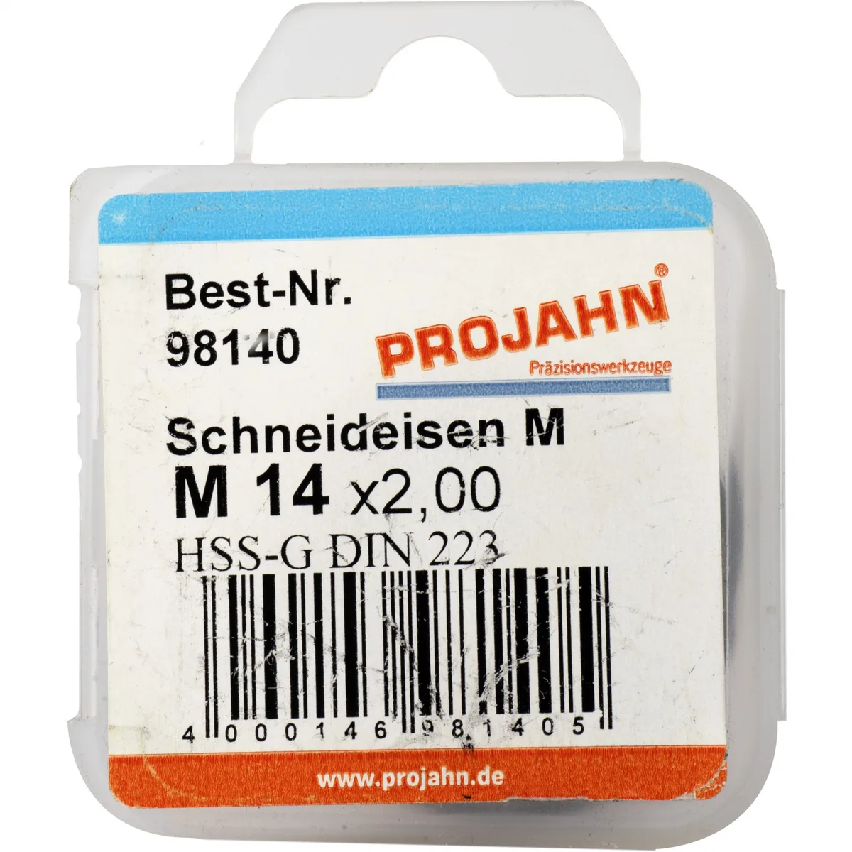98140 Плашка M14x2, HSS-G, DIN EN 22568, 6g, 38x14 мм