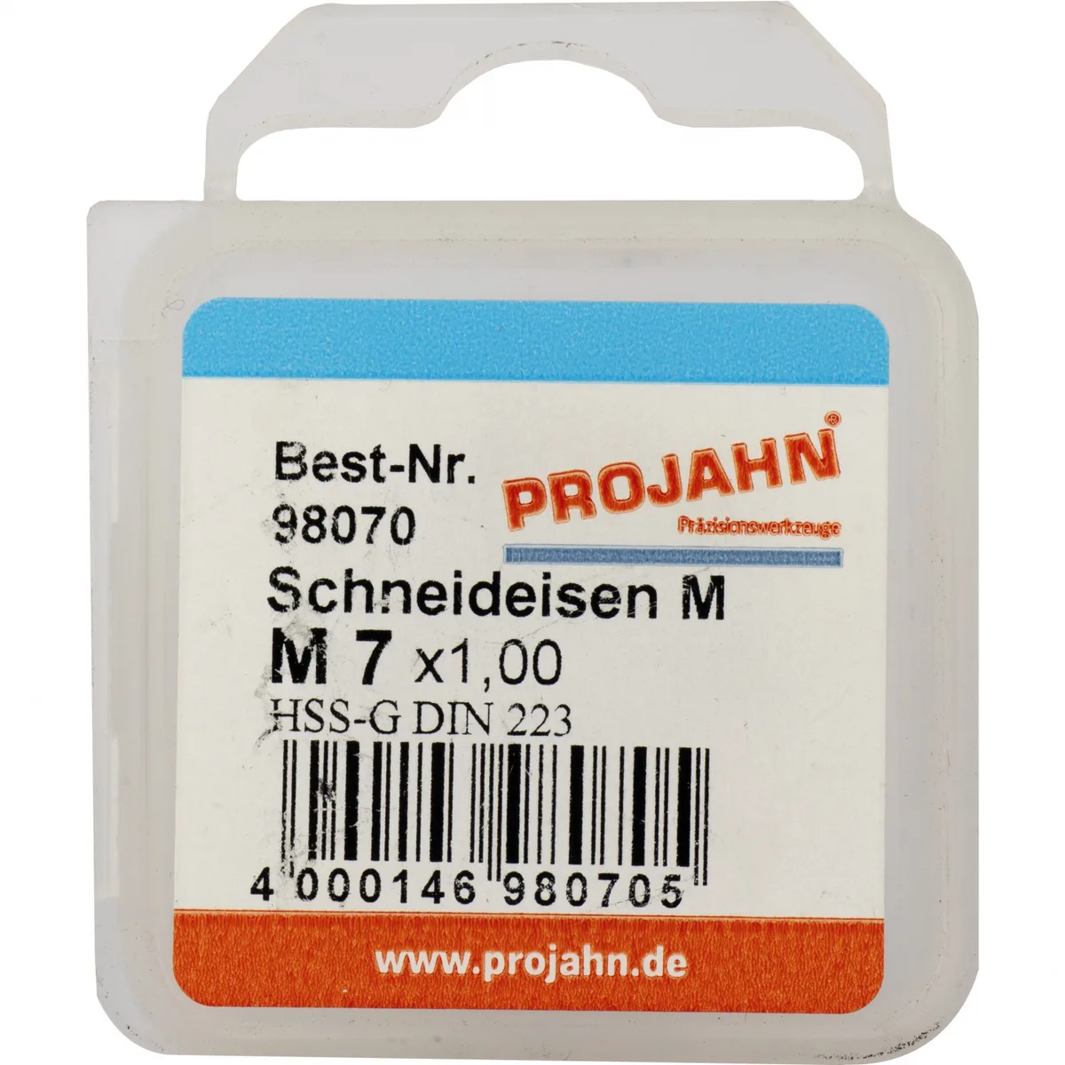 98070 Плашка M7x1, HSS-G, DIN EN 22568, 6g, 25x9 мм