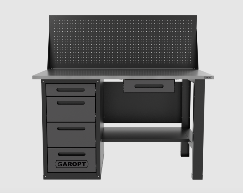 Верстак однотумбовый GT1400STY1Y4PP.grey 