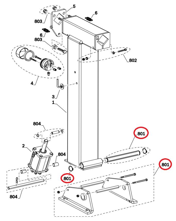 Кожух оси поворота колоны Bosch 108478