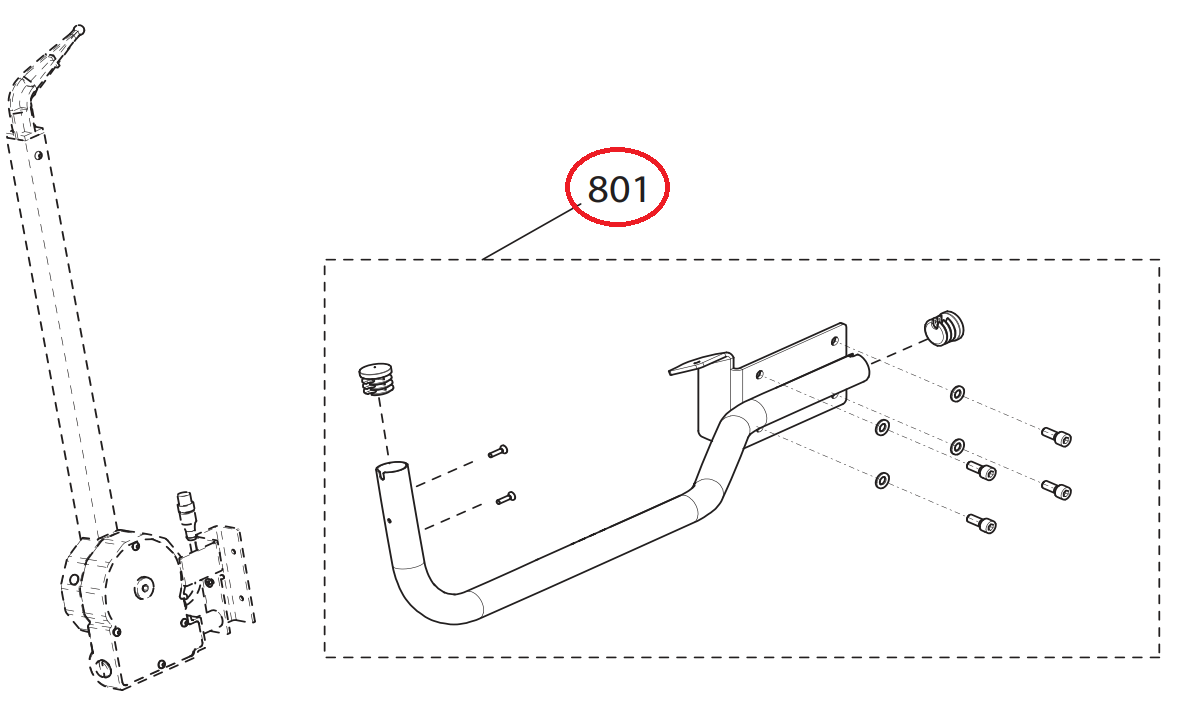 Комплект кронштейна для крепления второй измерит. линейки к WBE 4120 Bosch 600622