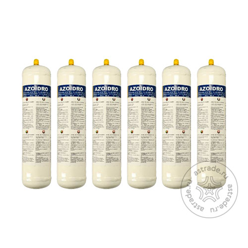 Комплект из 6 1л картриджей TEXA Forming Gas