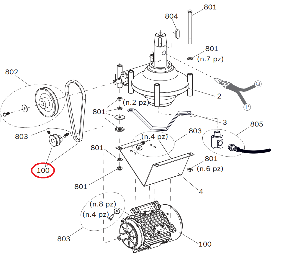Шкив мотора Colibri ВL512 100634 Bosch 100634