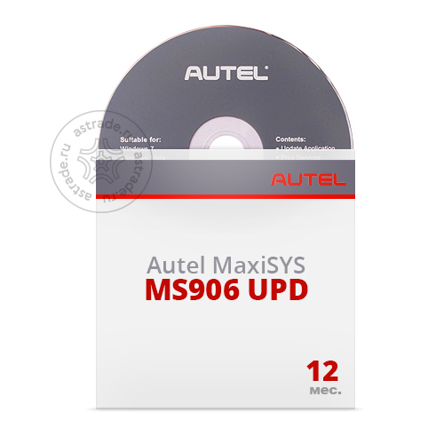 Подписка на ПО Autel MS906 UPD для MaxiSys MS906 RUS, 1 год