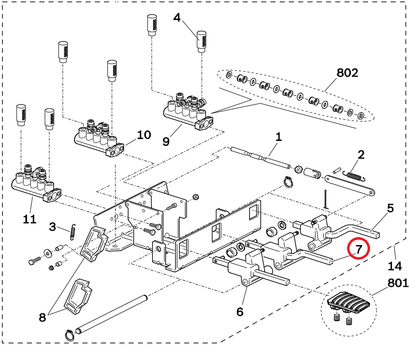 Рычажная группа Bosch 100119