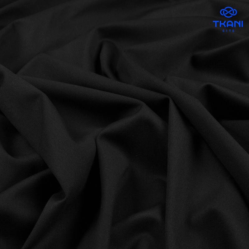 1548. Костюмная поливискоза. Черный.