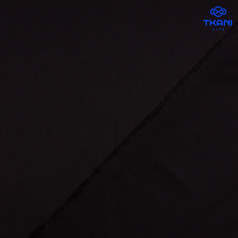 1555. Костюмная поливискоза. Черный.