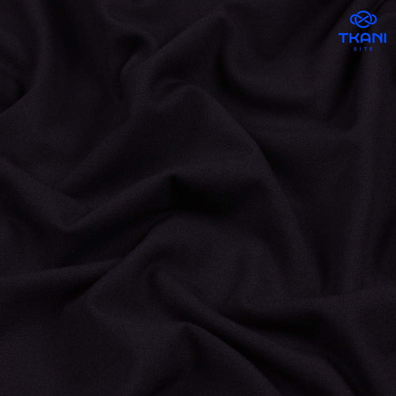 1561. Костюмная поливискоза. Темно-синий. от Tkani.site