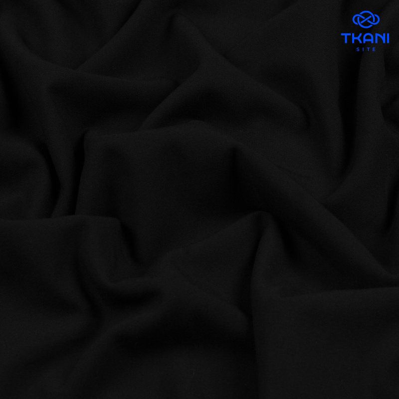 1562. Костюмная поливискоза. Черный.