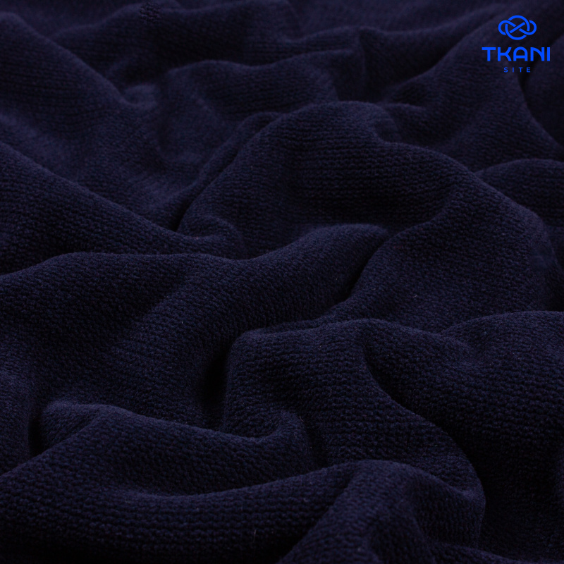 1564. Трикотажное полотно. Шенил. Темно-синий.