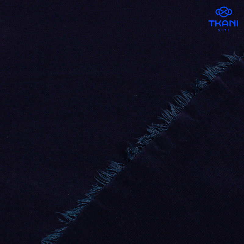 1564. Трикотажное полотно. Шенил. Темно-синий.