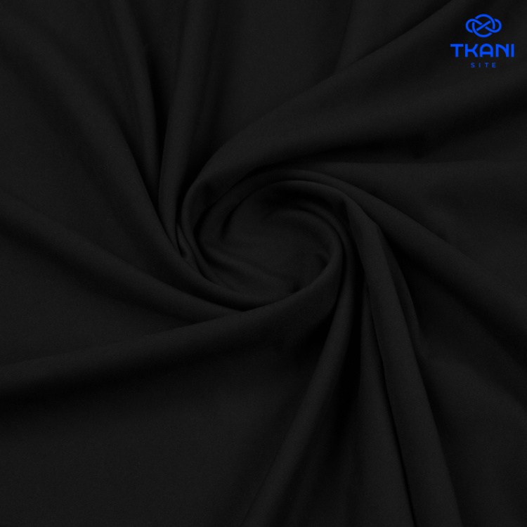 1565. Костюмная поливискоза. Черный.