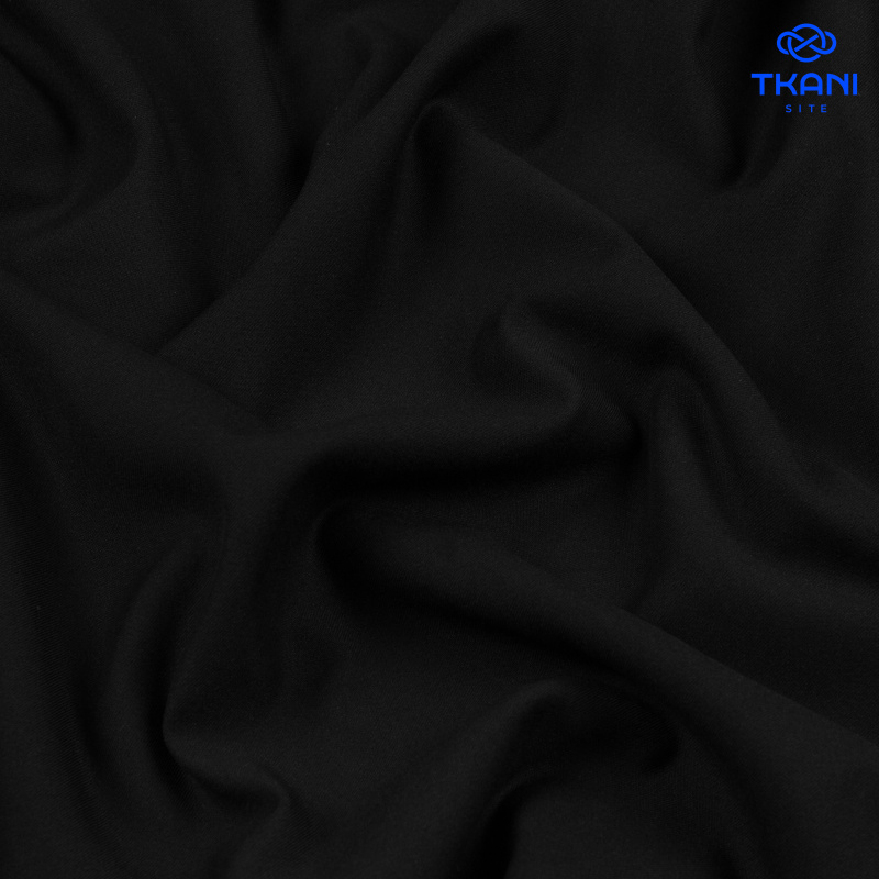 1565. Костюмная поливискоза. Черный.