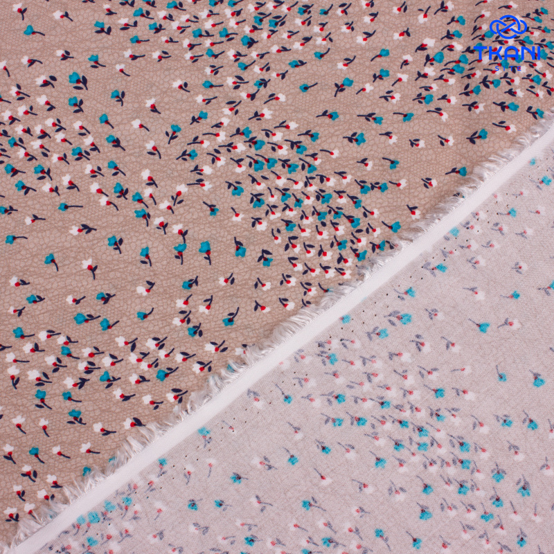 2410. Плательная вискоза. Принт