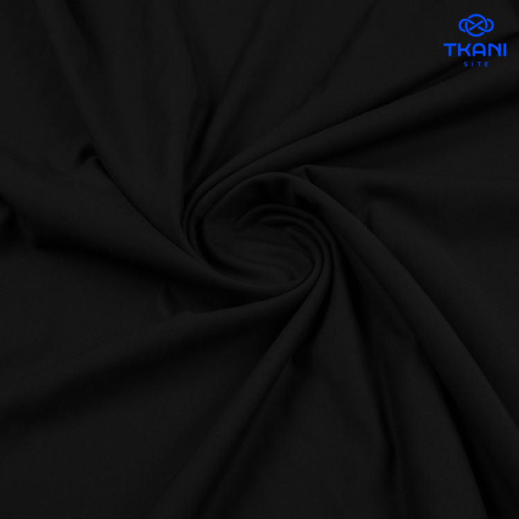 1573. Костюмная вискоза. Черный.