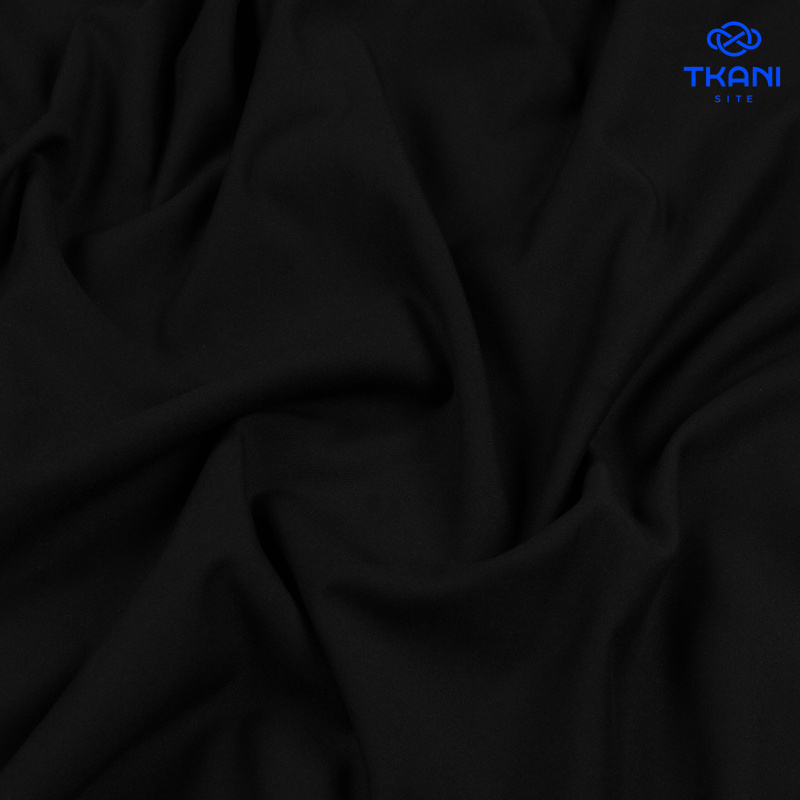 1573. Костюмная вискоза. Черный.