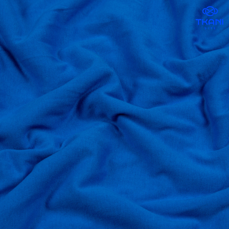 1606. Кулирная гладь. Чулок. Голубой. Уценка!!! от Tkani.site