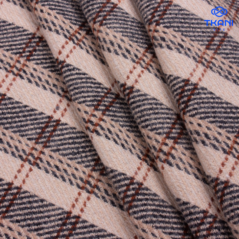 1608. Костюмный жаккард. В клетку. от Tkani.site