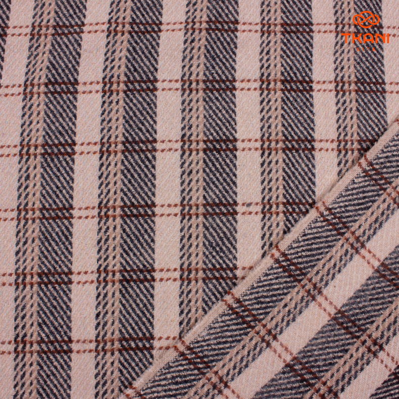 1608. Костюмный жаккард. В клетку. от Tkani.site