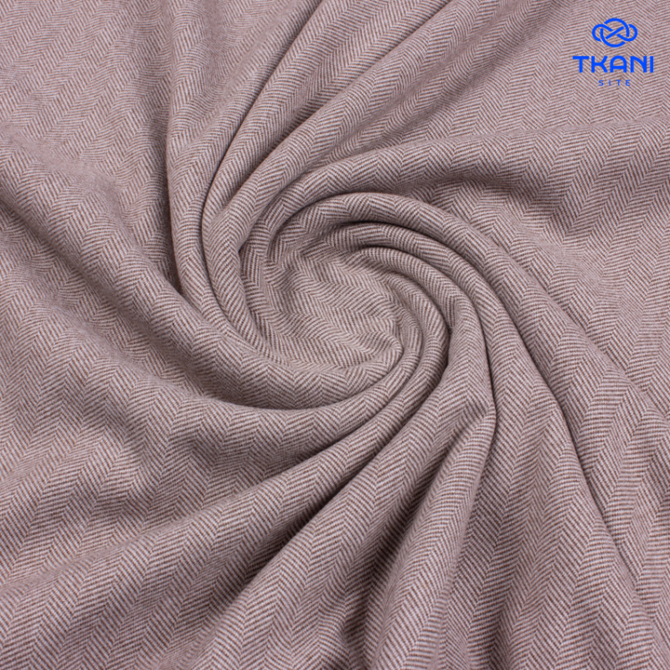 1612. Трикотажный твид с выработкой под фланель. Уценка!!!