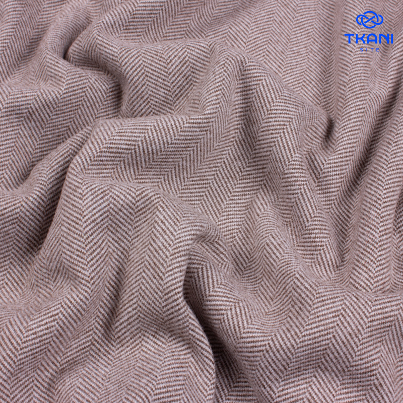 1612. Трикотажный твид с выработкой под фланель. Уценка!!!