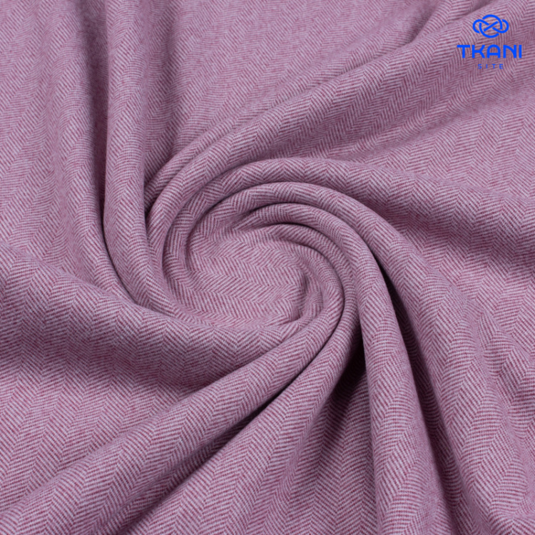 1613. Трикотажный твид с выработкой под фланель.