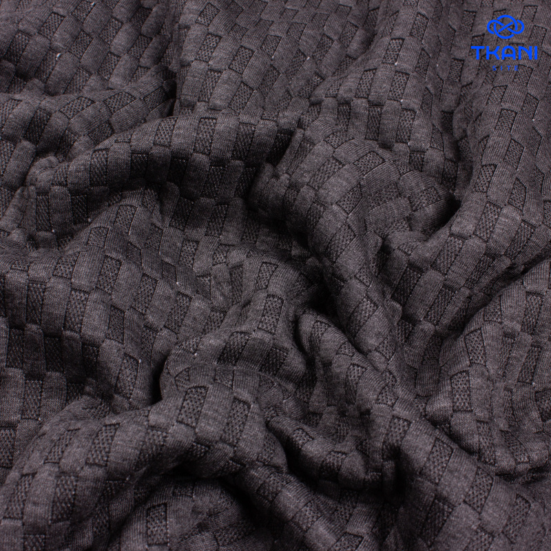 1614. Трикотажное полотно. Капитоне. Серый. Уценка!!!