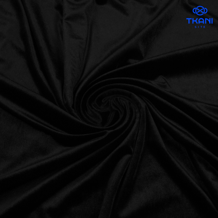 1616. Бархат. Черный.