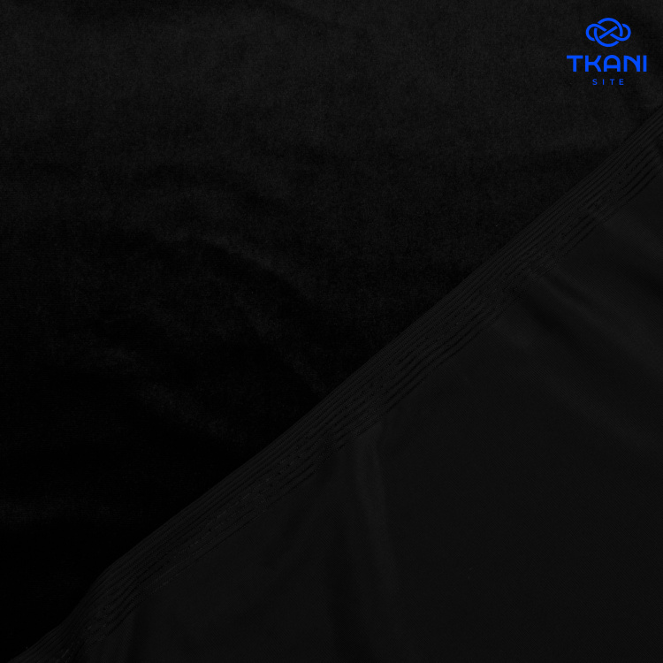 1616. Бархат. Черный. - фото 2