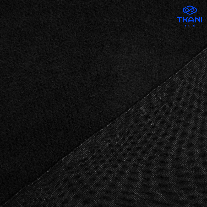 1639. Трикотажное полотно. Имитация ручной вязки. Черный. от Tkani.site