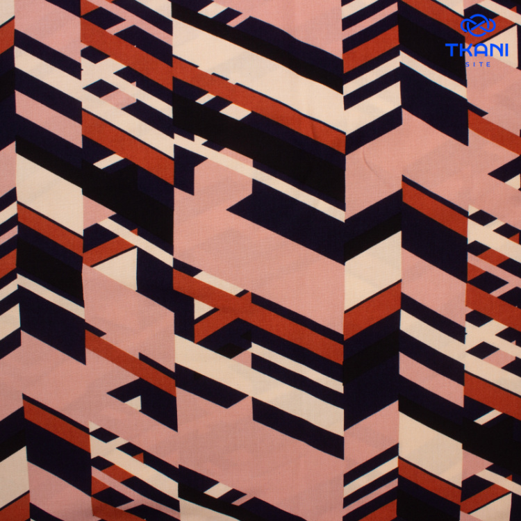 74393. Плательная. Вискоза. Штапель. Принт. Уценка!!!