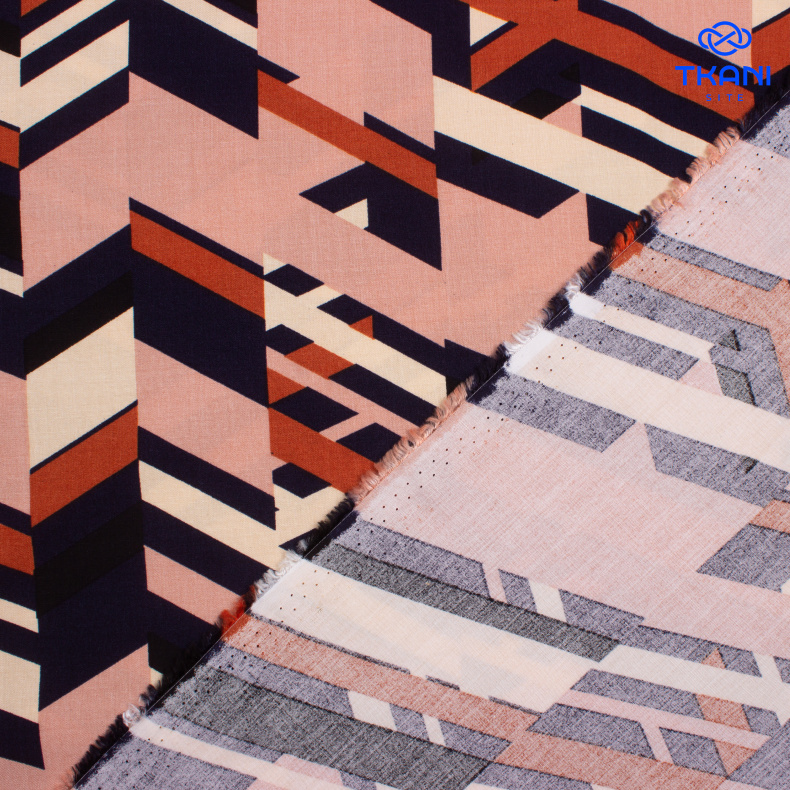 74393. Плательная. Вискоза. Штапель. Принт. Уценка!!! от Tkani.site