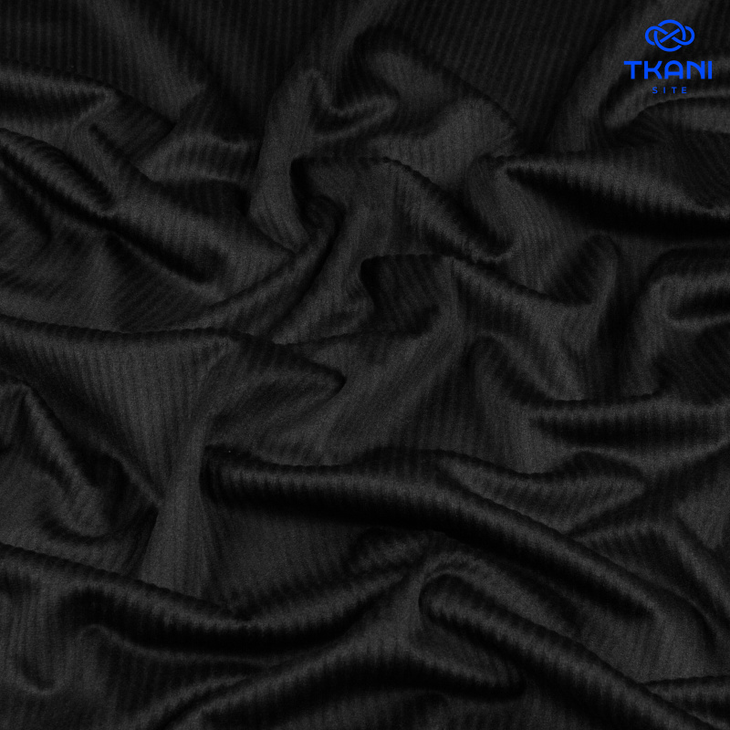 1656. Трикотажный вельвет. Софт. Черный.