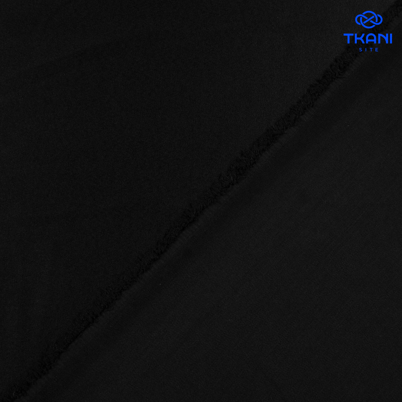 1661. Костюмно-плательный атлас. Черный.